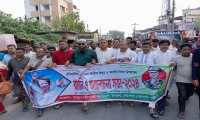 ধামইরহাটে জাতীয় বিপ্লব ও সংহতি দিবস পালন