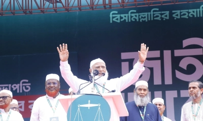 বক্তব্যের সময় অসুস্থ হয়ে পড়লেন জামায়াত আমির