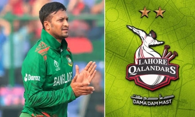 লাহোরের জার্সিতে সাকিব জানালেন প্রত্যাশার কথা 