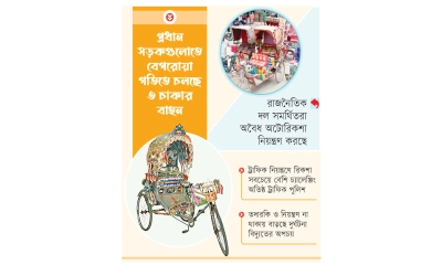 রাজধানীতে রিকশার দৌরাত্ম্য বাড়ছে যানজট-দুর্ঘটনা