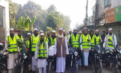 নাগরপুরে ইসকন নিষিদ্ধে হোন্ডা মিছিল