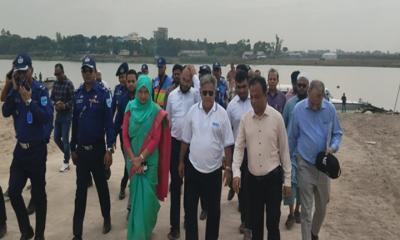 গজারিয়া থ্রি এংগেল পরিদর্শনে নৌ পরিবহন উপদেষ্টা