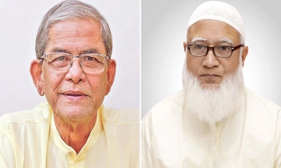 জামায়াত আমিরকে দেখতে হাসপাতালে ফখরুল
