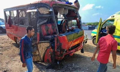 মিশরে ট্রাক-মিনিবাসের মুখোমুখি সংঘর্ষে নিহত ২২