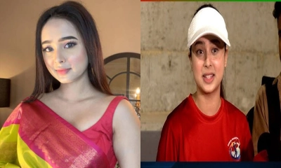 নীলাকে ভিডিও কলে ব্যাটিং শেখালেন স্বামী 