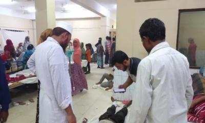 যাত্রীবাহী বাস-ড্রাম ট্রাকের মুখোমুখি সংঘর্ষে নিহত ২, আহত ১০