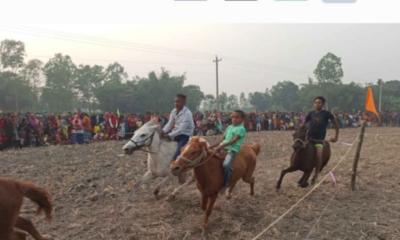 ঠাকুরগাঁওয়ে ঐতিহ্যবাহী ঘৌড়দৌড় প্রতিযোগিতা
