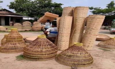 চারঘাটে বিলুপ্তির পথে বাঁশ ও বেত শিল্প