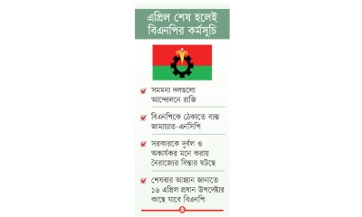 রোডম্যাপের দাবিতে আন্দোলনের প্রস্তুতি বিএনপির