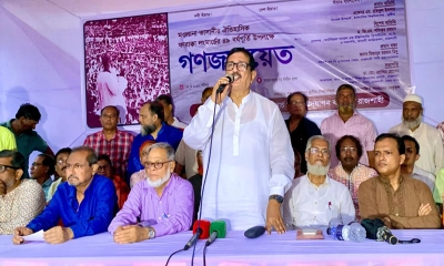 রাজশাহীতে পদ্মার পানির নায্য হিস্যা পেতে ফের লংমার্চ