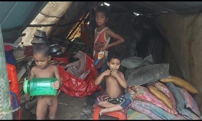হবিগঞ্জে বন্যা পরিস্থিতি উন্নতি হলেও দুর্ভোগ কমেনি