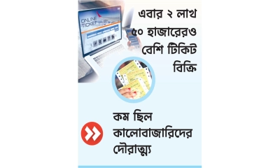 দূরপাল্লার পরিবহনে অনলাইনে  দৈনিক লক্ষাধিক টিকিট বিক্রি