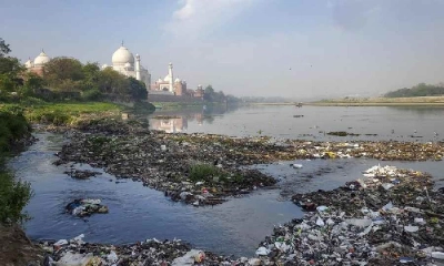 তাজমহলে মুগ্ধতা নয়, গন্ধে নাক চেপে পালাচ্ছেন পর্যটকরা