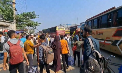 মহাসড়ক ফাঁকা, ঈদযাত্রায় স্বস্তি