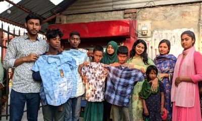 নরসিংদীতে ঈদের নতুন জামা পেয়ে খুশি সুবিধাবঞ্চিত শিশুরা