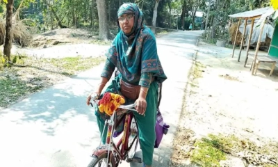 ‘ছিট কাপড়’ বিক্রিতে চলে রাবেয়ার সংসার