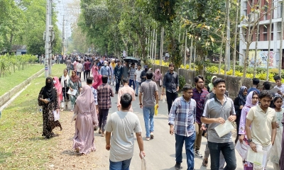 রাবির ‘বি’ ইউনিটে ভর্তি পরীক্ষায় উপস্থিতি ৮২.৮২ শতাংশ