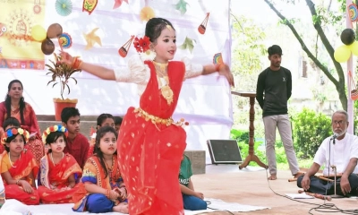 বৈশাখী আনন্দ শোভাযাত্রায় রঙিন বাকৃবি ক্যাম্পাস