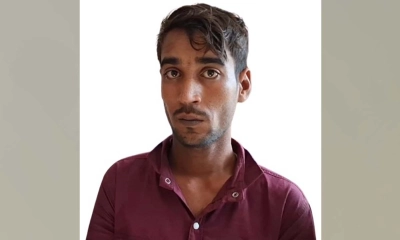 ময়মনসিংহের তারাকান্দায় নারীকে ধর্ষণের পর হত্যা করে লাশ সেপটিক ট্যাঙ্কে ফেলার ঘটনায় রোহানকে আটক করে পুলিশ। ছবি- রূপালী বাংলাদেশ