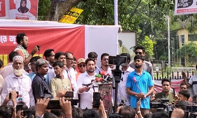 সীমান্তে আগ্রাসন হলে লং মার্চ ঘোষণা করা হবে: নাহিদ