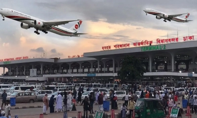 যাত্রীর সঙ্গে দুজনের বেশি ঢুকতে পারবেন না শাহজালাল বিমানবন্দরে