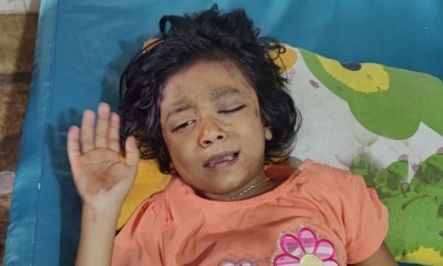 বাবার নাম ছাড়া কিছু বলতে পারছে না আরাধ্যা