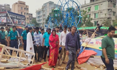 মিরপুরে অবৈধ মেলা উচ্ছেদে ডিএনসিসির অভিযান