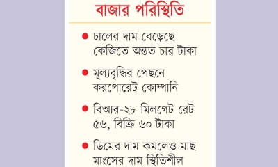 চাল-আলুর বাজার ঊর্ধ্বমুখী 