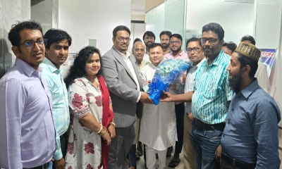 রূপালী বাংলাদেশের সাংবাদিকদের সঙ্গে বিএনপির উপদেষ্টা ড. এনামুল হকের সৌজন্য সাক্ষাৎ