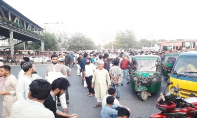 আ. লীগ নিষিদ্ধে এবার উত্তরায় মহাসড়ক অবরোধ