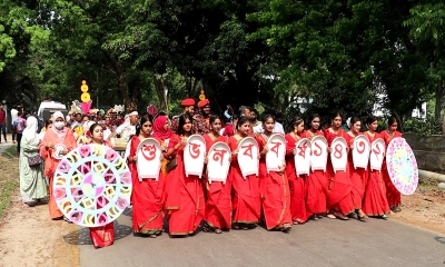 বর্ণাঢ্য আয়োজনে টাঙ্গাইলে বাংলা নববর্ষ উদযাপন