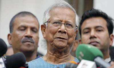 দুপুরে গণভবনে প্রধান উপদেষ্টার সংবাদ সম্মেলন