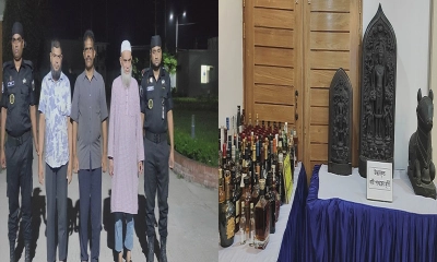 বেইলি রোডে ৩৪ কোটির কষ্টিপাথরের মূর্তিসহ আটক ৪ 
