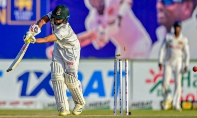 মাইলফলক ছোঁয়া হলো না, ৪৯৫ রানে থামল বাংলাদেশের ইনিংস