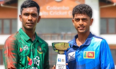 শ্রীলঙ্কার বিপক্ষে ব্যাটিংয়ে টাইগার যুবারা