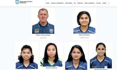 বাংলাদেশ নারী ফুটবল দল। ছবি- সংগৃহীত