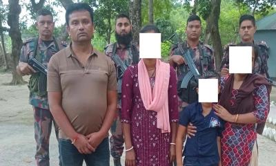 মহেশপুর সীমান্তে নারী-শিশুসহ ভারতীয় মানব পাচারকারী আটক