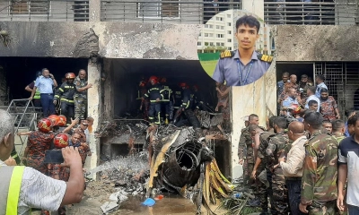 ঝুলছিল পোড়া হাত, নিচে পড়ে ছিল নিথর দেহ