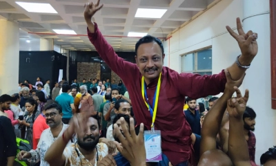 অভিনয় শিল্পী সংঘের সভাপতি আবুল কালাম, সম্পাদক রাশেদ মামুন