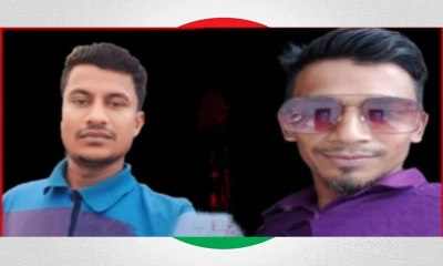অভিযুক্ত বিএনপির দুই কর্মী রাসেল ও গিয়াস উদ্দিন।     ছবি- রূপালী বাংলাদেশ