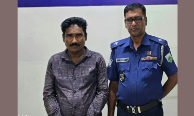 যুবদল নেতা ফোরকান হত্যা মামলায় আলাল উদ্দিনকে গ্রেপ্তার করেছে পুলিশ। ছবি-রূপালী বাংলাদেশ
