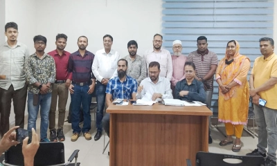 ঢাকাস্থ বরগুনা জেলা সাংবাদিক সমিতির নতুন কমিটি। ছবি- রূপালী বাংলাদেশ