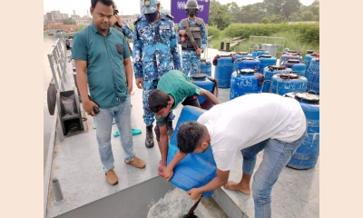 চাঁদপুরে ৭২ লাখ চিংড়ি রেণু জব্দ, ডাকাতিয়ায় অবমুক্ত