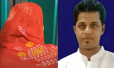 ভুক্তভোগী নারী ও অভিযুক্ত ফজর আলী।       ছবি- সংগৃহীত