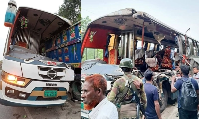 দিনাজপুরে বাস-ট্রাক সংঘর্ষে নিহত ৭