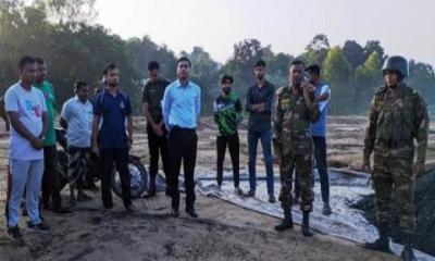 নেত্রকোণায় অবৈধ বালু উত্তোলনের দায়ে ১৪ জনের কারাদণ্ড