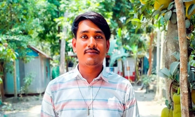 ঢাকা বিশ্ববিদ্যালয়ের চারুকলা অনুষদের শিক্ষার্থী শাকিল আহমেদ। ছবি- সংগৃহীত