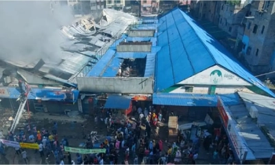 মোহাম্মদপুরের কৃষি মার্কেটে আগুন