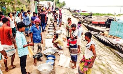 পদ্মার পাড়েই মাছের হাট