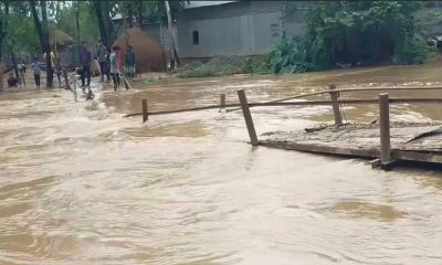 শেরপুরে নদীর পানি বিপৎসীমার ওপরে, সতর্কতায় মাইকিং
